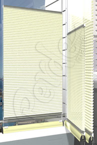 Krk Desenli Koyu Krem Cam Balkon Perdesi