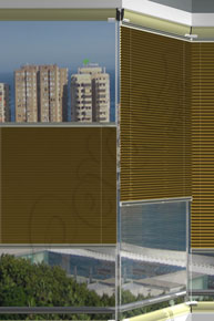 Stl Kahve Eko Seri Cam Balkon Perdesi